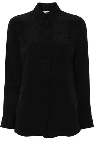 Elisabetta Franchi Bluser & Skjorter, Dame, Sort, S, Sort Skjorte 110