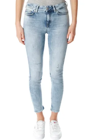 Drykorn Jeans, Dame, Blå, W28 L34, Denim, Mid Waist Skinny Fit Jeans