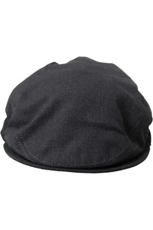 Dolce & Gabbana Tilbehør, Herre, Grå, 58 CM, Bomuld, Grå Bomuld Newsboy Cap Stilfuld Ikonisk