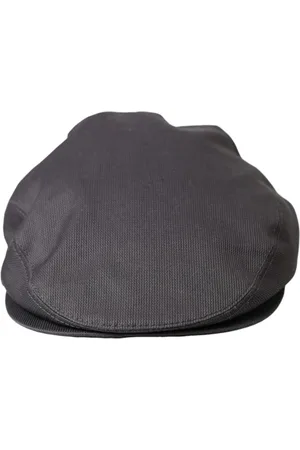 Dolce & Gabbana Tilbehør, Herre, Grå, 58 CM, Bomuld, Grå Bomuld Newsboy Cap
