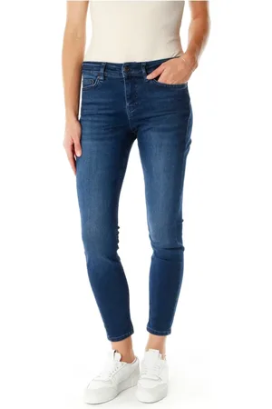Drykorn Jeans, Dame, Blå, W32 L34, Denim, Slim Fit Mid Waist Jeans