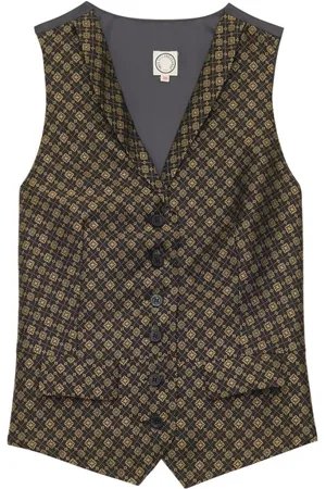 Inès de la Fressange Jakke, Dame, Brun, S, Uld, Robinson Vest