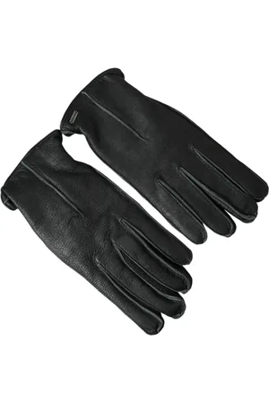 Dolce & Gabbana Tilbehør, unisex, Sort, 9 IN, Læder, Sort Læder Biker Handsker