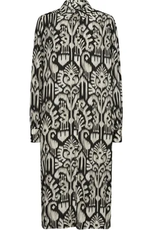Mos Mosh Kjole, Dame, Sort, S, Uld, Sort Kjole med All-Over Print