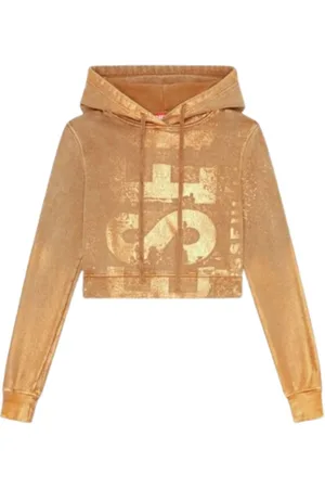 Diesel Sweathshirts & Hoodies, Dame, Brun, S, Bomuld, Slim Hoodie