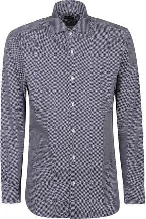 BARBA Skjorte, Herre, Sort, 2XL, Bomuld, Klassisk Langærmet Skjorte