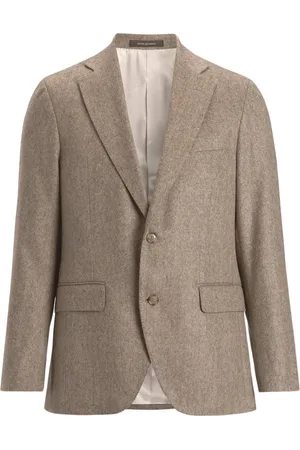 Oscar Jacobson Jakke, Herre, , 4XL, Herringbone Blazer Dresser Blazer