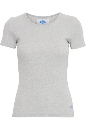 Ball Top, Dame, Grå, L, Bomuld, Sporty T-shirt Top Medium Grey Melange
