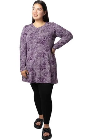 Pont Neuf Bluser & Skjorter, Dame, Lilla, M, Uld, Asymmetrisk Hals Bluse