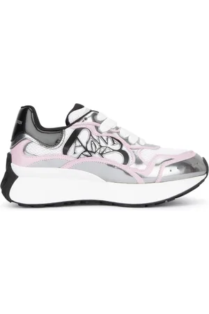 Alexander McQueen Sko, Dame, Flerfarvet, 36 1/2 EU, Uld, Moderne Sneakers til Mænd og Kvinder