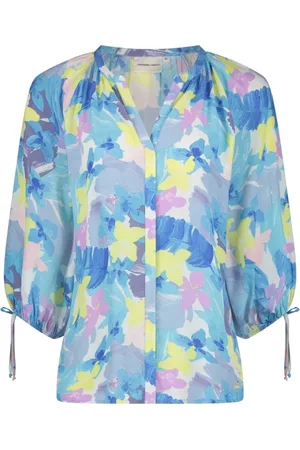 Fabienne Chapot Bluser & Skjorter, Dame, Flerfarvet, L, Uld, Cooper Pina Colada Bluse