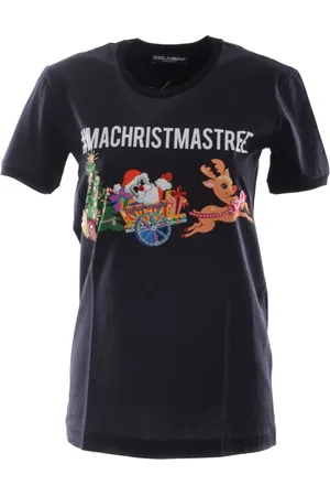 Dolce & Gabbana Top, Dame, Blå, 3XS, Bomuld, Dame Mode T-shirt