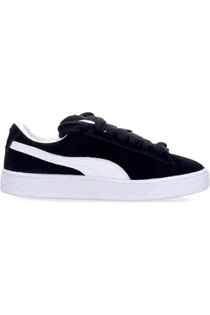 PUMA Sko, Herre, Sort, 44 EU, Suede, Suede Lav Sko Sort/Hvid