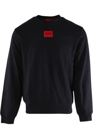 HUGO BOSS Sweathshirts & Hoodies, Herre, Blå, S, Bomuld, Blå Bomuldssweater til Mænd