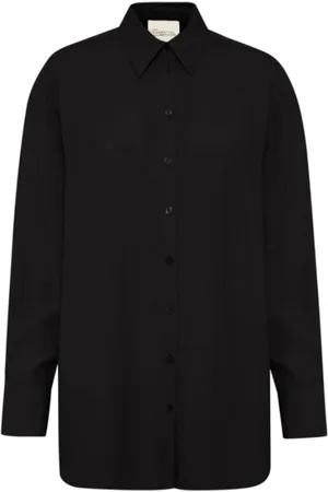My Essential Wardrobe Bluser & Skjorter, Dame, Sort, XS, Bomuld, Sort Tulla Skjorte