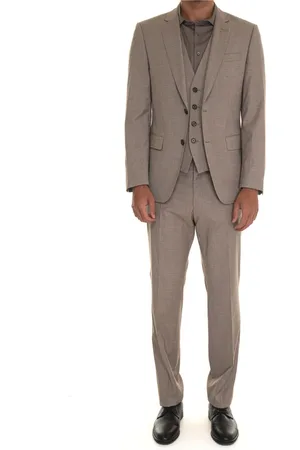 HUGO BOSS Jakkesæt, Herre, , 3XL, Uld, Klassisk 3-delt jakkesæt med 2 knapper