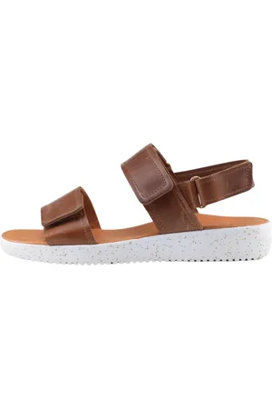 Nature Sko, Dame, Brun, 42 EU, Læder, Karen Læder Sandal Tobak Model