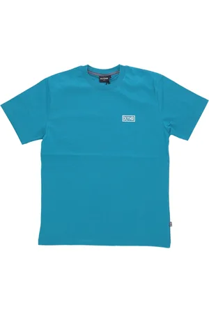 DOLLY NOIRE Top, Herre, Blå, M, Bomuld, Herre Logo Back Tee Petrol