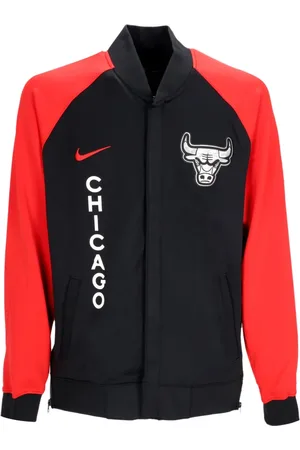 Nike Jakke, Herre, Sort, XL, Polyester, Chicago Bulls NBA Showtime Jakke