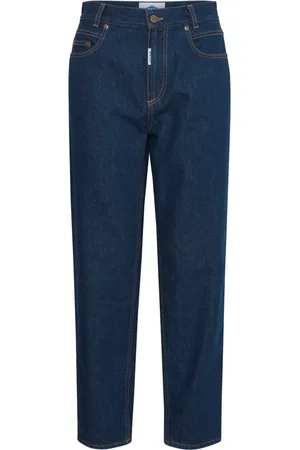 Ball Jeans, Dame, Blå, W34 L34, Uld, Afslappet Fit Rinse Wash Jeans