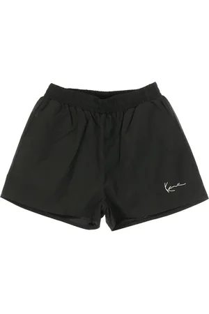 Karl Kani Shorts, Dame, Sort, M, Uld, Trackshorts Sort/Hvid Letvægts Mesh Foret