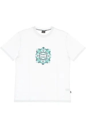 DOLLY NOIRE Top, Herre, Hvid, XL, Herre Logo Maioliche Tee Hvid/Blå