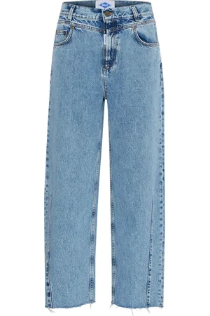 Ball Jeans, Dame, Blå, W26 L34, Uld, Marmorvask Jeans Bacammeo Stil