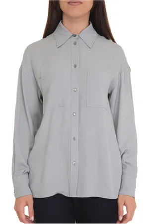 pennyblack Bluser & Skjorter, Dame, Grå, 2XL, Uld, Silkeblanding Rapid Bluse