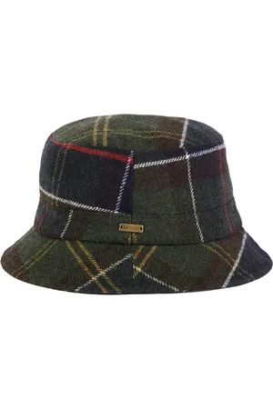 Barbour Tilbehør, Herre, Grøn, L, Bomuld, Heidi Tartan Sporty Hat