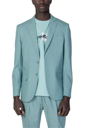Antony Morato Jakke, Herre, Grøn, XL, Bomuld, Grøn Knappet Blazer Reverskrave