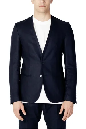 Antony Morato Jakke, Herre, Blå, S, Uld, Blå Knappelukket Blazer Forår/Sommer Mænd