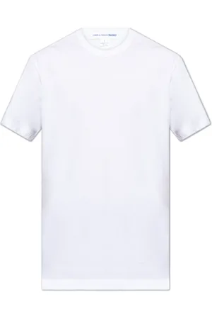 Comme des Garçons Top, Herre, Hvid, M, Bomuld, T-shirt med patches