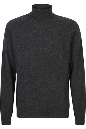 Roberto Collina Strik, Herre, Grå, XL, Uld, Grå Sweaters til Mænd
