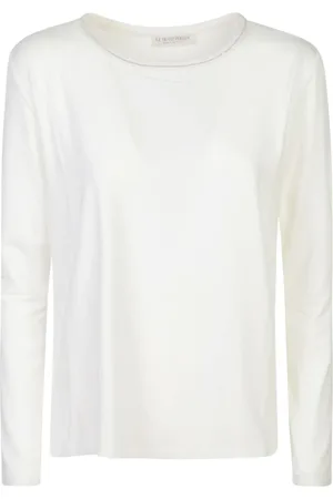 LE TRICOT PERUGIA Top, Dame, Hvid, M, Uld, Hvide T-shirts og Polos