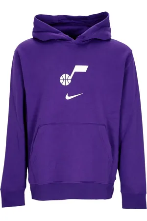 Nike Sweathshirts & Hoodies, Herre, Lilla, XS, Bomuld, Utah Jazz Club Hoodie Lilla