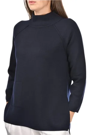 Gran Sasso Strik, Dame, Sort, XL, Uld, Stilfuld Lupetto Sweater