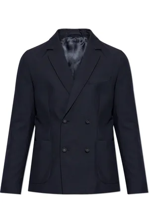 OFFICINE GENERALE Jakke, Herre, Blå, L, Uld, Uld Blazer