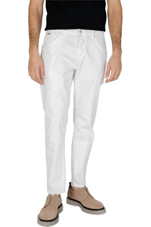 Antony Morato Jeans, Herre, Hvid, W36, Bomuld, Hvid Bomuldsblanding Lynlås Jeans