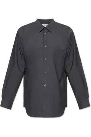 Comme des Garçons Skjorte, Herre, Grå, L, Uld, Uldskjorte