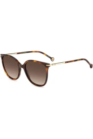Carolina Herrera Tilbehør, unisex, Brun, 55 MM, Uld, Stilfulde solbriller Wr9/Ha
