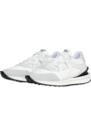 Mikakus Sko, unisex, Hvid, 45 EU, Læder, Hvide Læder Sneakers Fw23 Stil