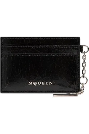 Alexander McQueen Tilbehør, Herre, Sort, ONE SIZE, Uld, Kortholder