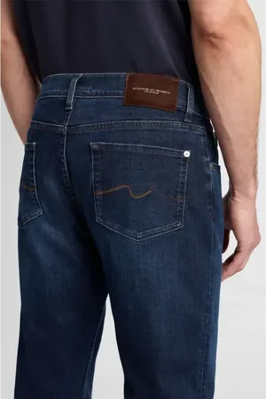 7 for all Mankind Jeans, Herre, Blå, W33, Slimmy Tapered Special Edition Jeans
