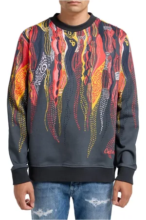 Carlo Colucci Sweathshirts & Hoodies, Herre, Flerfarvet, S, Bomuld, Herre Mørkegrå Sweater