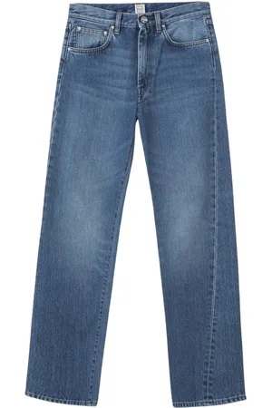 Totême Jeans, Dame, Blå, W29, Denim, Twisted Seam Denim Jeans