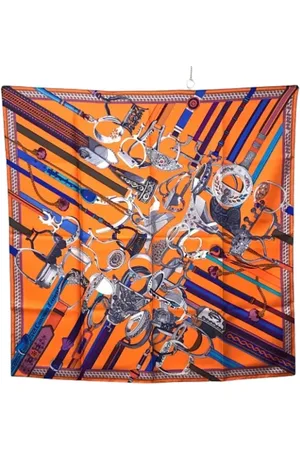 Hermès Pre-owned, Dame, Flerfarvet, ONE SIZE, Tyl, Pre-owned Silke trklaeder