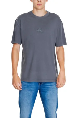 Calvin Klein Top, Herre, Sort, S, Bomuld, Sort Rund Hals T-shirt
