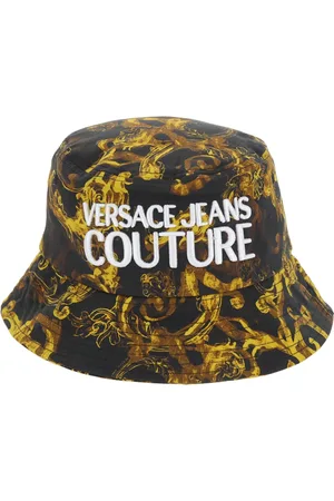 VERSACE Tilbehør, Herre, Flerfarvet, S, Uld, Barok Spandehat Sort Guld