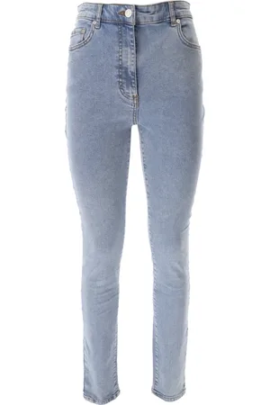 Moschino Jeans, Dame, Blå, W28, Bomuld, Klassiske Blå Stretch Bomuld Jeans