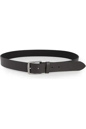 Calvin Klein Tilbehør, Herre, Brun, 100 CM, Læder, Brun Læderbælte med Spænde